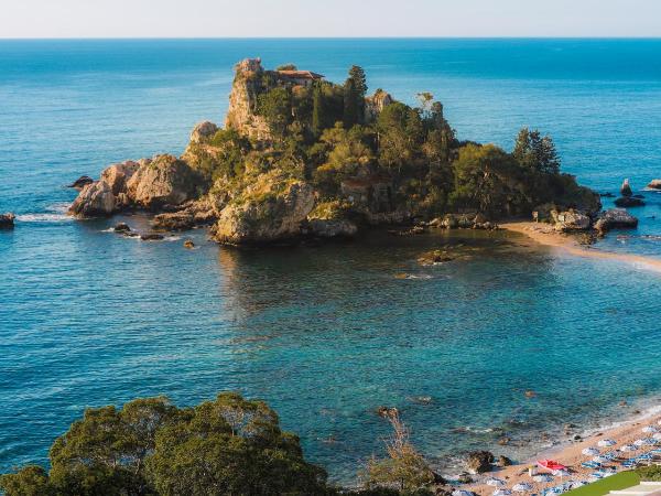 Taormina Panoramic Hotel : photo 6 de la chambre chambre triple - vue sur mer