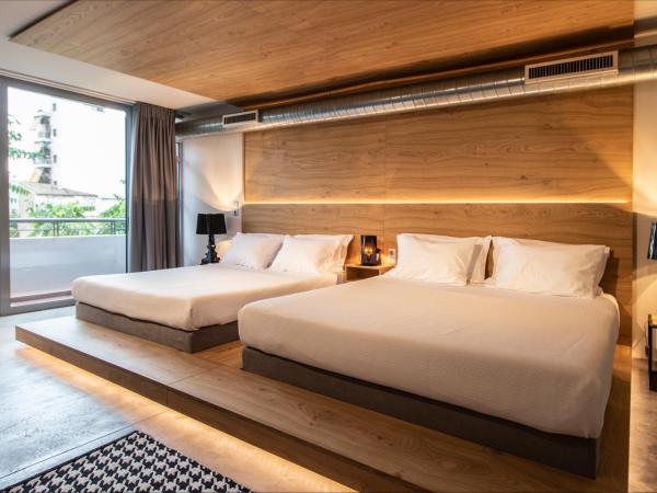 Bespoke House Athens : photo 4 de la chambre chambre lit queen-size exécutive avec 2 lits queen-size et sans piscine