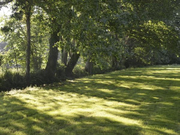 Les Manoirs de Tourgéville : photo 4 de la chambre chambre double - vue sur jardin