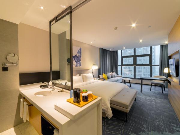 成都V hotel精品酒店 : photo 4 de la chambre chambre supérieure lit queen-size