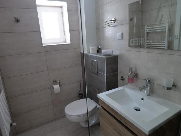 Anna Villa Füred Boutique Rooms : photo 8 de la chambre chambre quadruple avec salle de bains privative