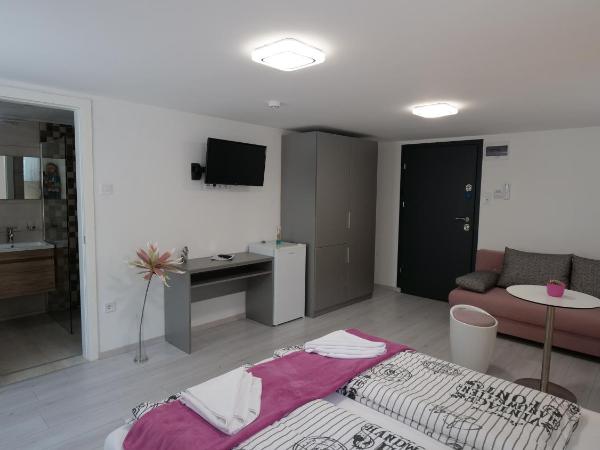 Anna Villa Füred Boutique Rooms : photo 3 de la chambre chambre quadruple avec salle de bains privative