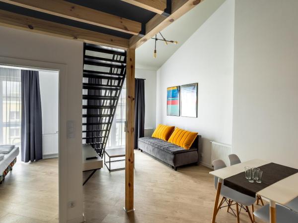 Apartamenty Nowa Kamienica Częstochowa Centrum Szymanowskiego 22A : photo 3 de la chambre appartement en duplex