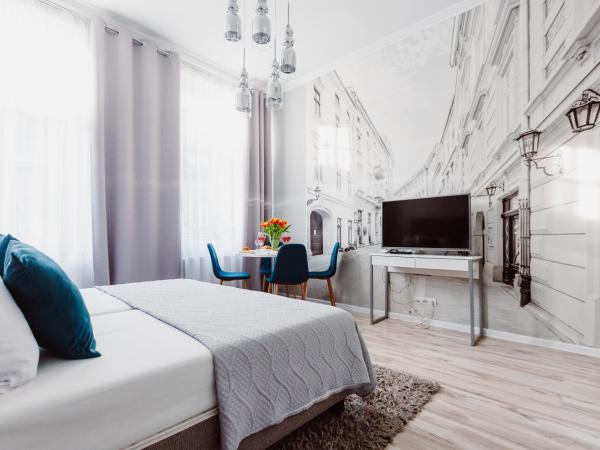 Z14 Boutique Residence - Krakow Old Town : photo 3 de la chambre suite 2 chambres deluxe avec lits king-size et climatisation