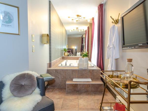 Maison Cartier Montreal : photo 5 de la chambre chambre lit queen-size avec baignoire spa