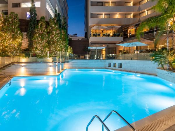 Galaxy Iraklio Hotel : photo 8 de la chambre chambre double ou lits jumeaux supérieure - vue sur piscine