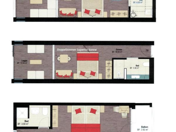 Hotel Sonne St. Moritz 3* Superior : photo 1 de la chambre chambre double standard - bâtiment principal