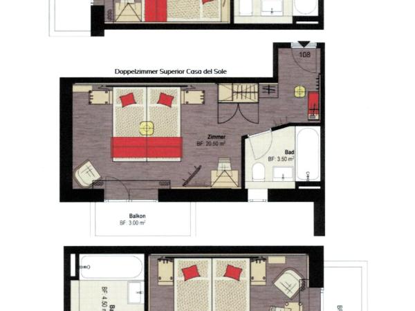 Hotel Sonne St. Moritz 3* Superior : photo 2 de la chambre chambre double supérieure - annexe
