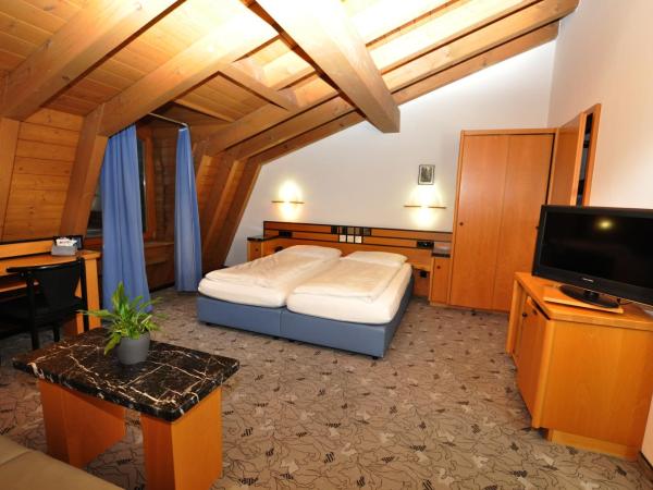 Villa Waldperlach by Blattl : photo 4 de la chambre studio lit king-size avec canapé-lit