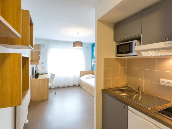 Nemea Appart Hotel Elypseo Strasbourg Port : photo 2 de la chambre studio avec lit simple