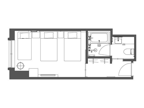 The Royal Park Hotel Iconic Osaka Midosuji : photo 2 de la chambre chambre lits jumeaux standard (3 personnes maximum) - non-fumeurs