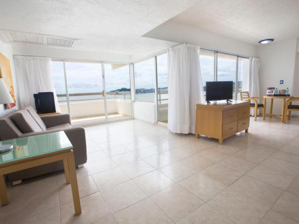 HS HOTSSON Hotel Acapulco : photo 4 de la chambre chambre lit king-size - vue sur mer