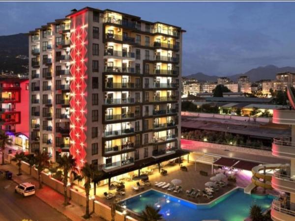 Granada City Alanya Luxury Appartment 800м от пляжа Клеопатра : photo 1 de la chambre appartement avec balcon