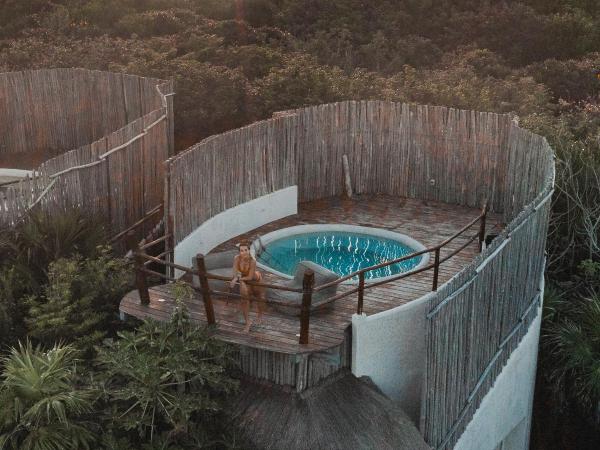 Papaya Playa Project : photo 1 de la chambre hébergement casita jungle piscine sur toit