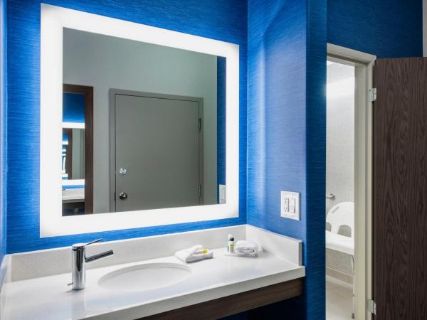 Holiday Inn Express Hotel & Suites Saskatoon, an IHG Hotel : photo 4 de la chambre chambre lit queen-size pour personnes à mobilité réduite avec douche accessible en fauteuil roulant - non-fumeurs