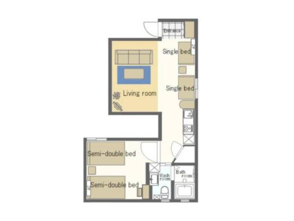 Laffitte Hirai Condominium Hotel : photo 6 de la chambre studio familial