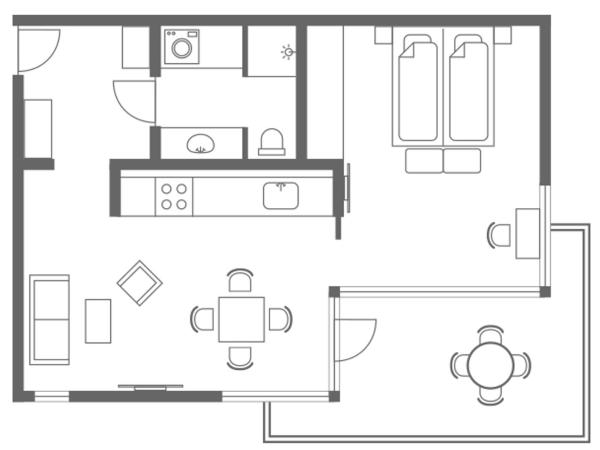 Charlottehaven : photo 7 de la chambre appartement 1 chambre supérieur - 60 m²