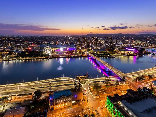 Oaks Brisbane Casino Tower Suites : photo 9 de la chambre appartement 3 chambres avec vue sur la rivière