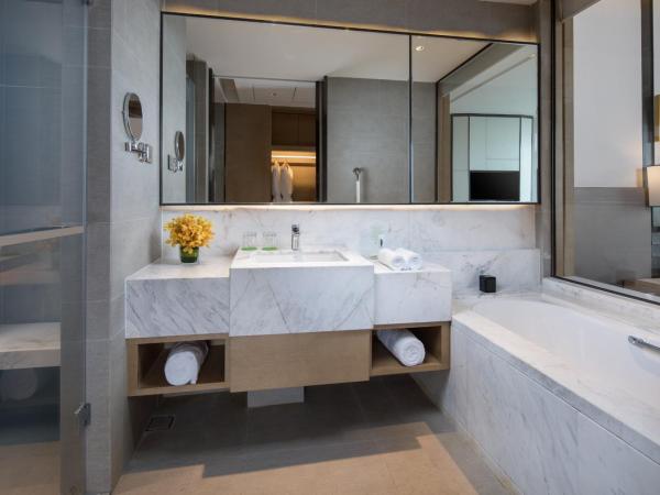 Holiday Inn Nanjing Harbour, an IHG Hotel : photo 2 de la chambre standard twin room with tub and walk-in shower