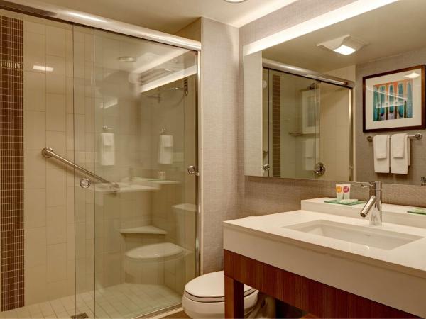 Hyatt Place Orlando/Lake Buena Vista : photo 4 de la chambre chambre 2 lits queen-size avec douche accessible en fauteuil roulant - accessible aux personnes à mobilité réduite