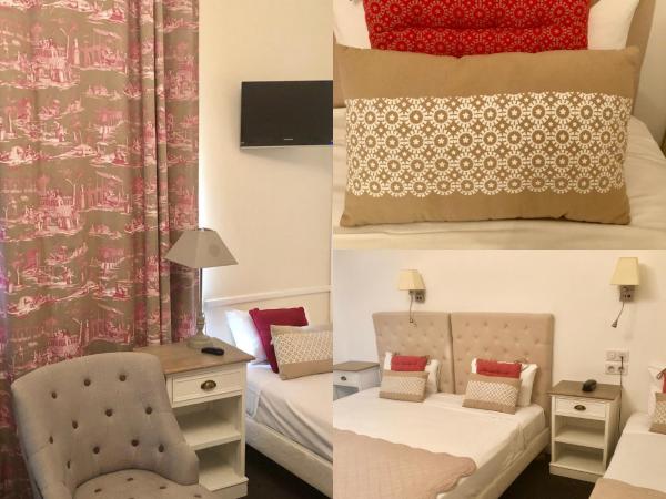 Logis Hôtel Louise de Savoie : photo 1 de la chambre chambre quadruple avec baignoire - 3 lits