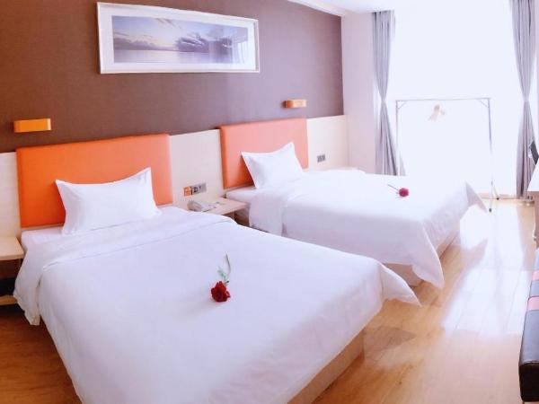 7Days Premium Chongqing Liangjiang New District Yufu Industrial Park Yuzui Branch : photo 1 de la chambre chambre lits jumeaux de luxe premium
