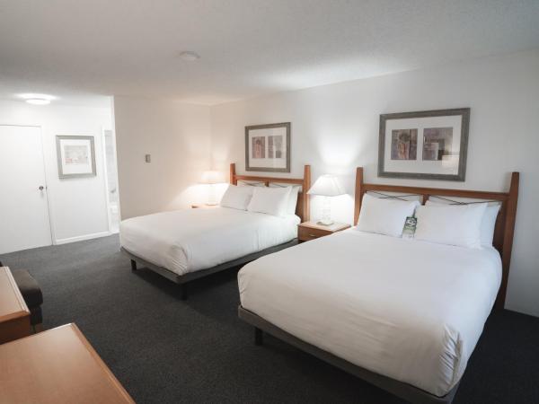 Robin Hood Inn and Suites : photo 10 de la chambre hébergement avec 2 lits queen-size et cuisine en option