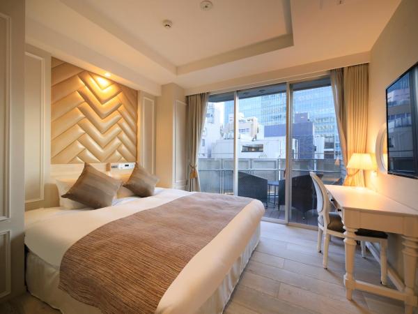 Centurion Hotel Residential Akasaka Station : photo 1 de la chambre standard king room with balcony - non-smoking - annex