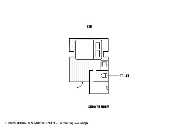mizuka Daimyo 4 - unmanned hotel - : photo 8 de la chambre economy double room - non pet friendly - no cleaning for consecutive night stays