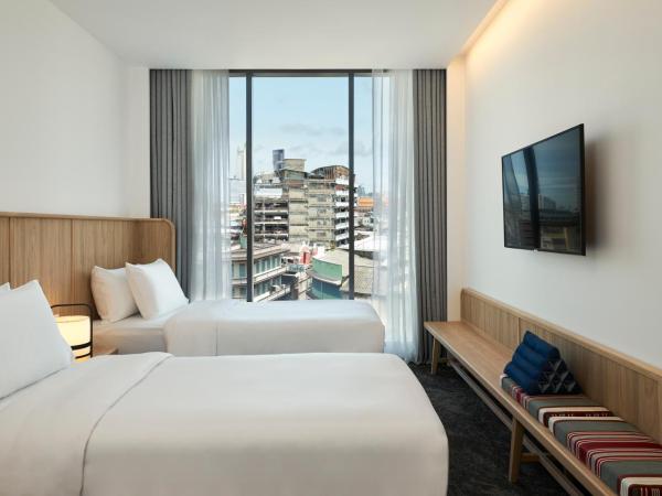 ASAI Bangkok Chinatown : photo 1 de la chambre hébergement lits jumeaux confortable - vue sur ville