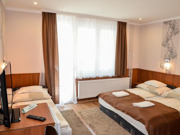 Média Panzió és Apartmanház : photo 2 de la chambre chambre triple avec salle de bains