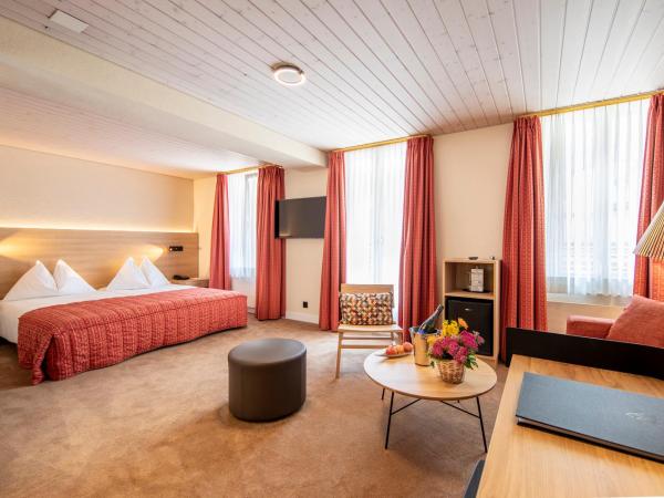 Hotel Kreuz&Post**** Grindelwald : photo 1 de la chambre chambre double deluxe avec balcon - vue sur eiger