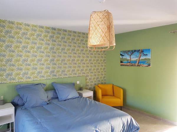 les terrasses d'arutoli : photo 2 de la chambre chambre double - vue sur jardin