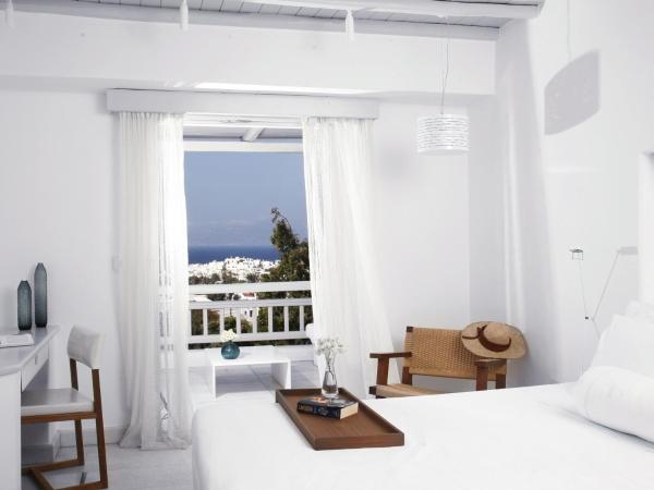 Belvedere Mykonos - Main Hotel - The Leading Hotels of the World : photo 5 de la chambre chambre double ou lits jumeaux panoramique - vue spectaculaire sur mer