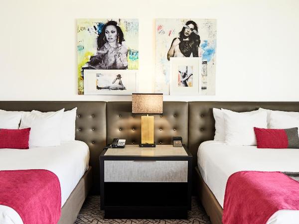 Planet Hollywood Resort & Casino : photo 2 de la chambre hébergement très moderne avec 2 lits queen-size - fumeurs