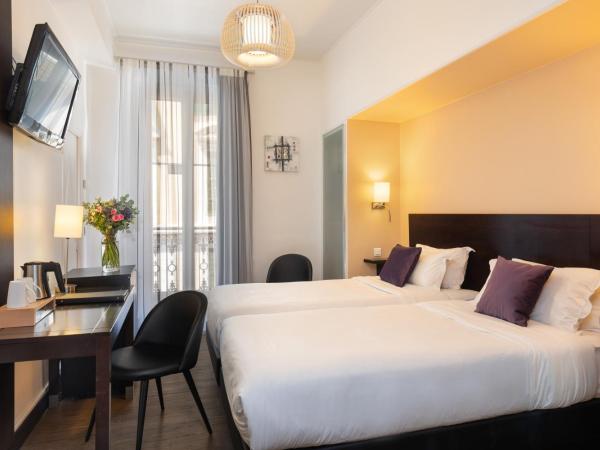 Hotel Florence Nice : photo 5 de la chambre chambre deluxe double ou lits jumeaux