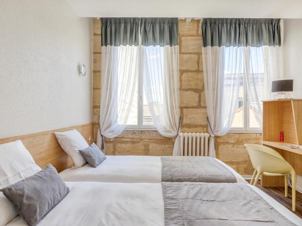 Hôtel des Voyageurs Centre Bastide : photo 1 de la chambre chambre lits jumeaux