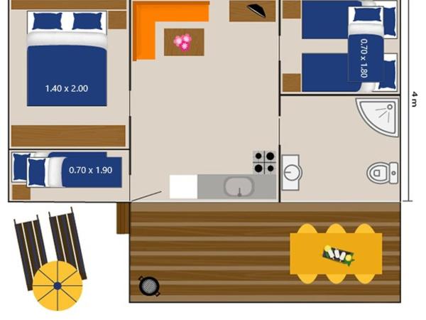 Easyatent Mobile home Bijela Uvala : photo 2 de la chambre mobile home