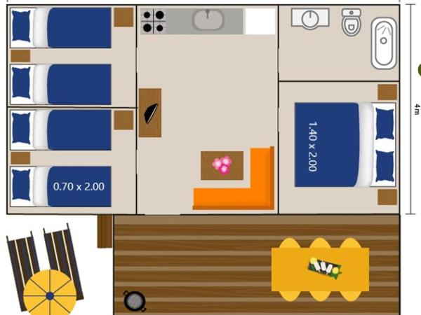Easyatent Mobile home Zelena Laguna : photo 2 de la chambre mobile home