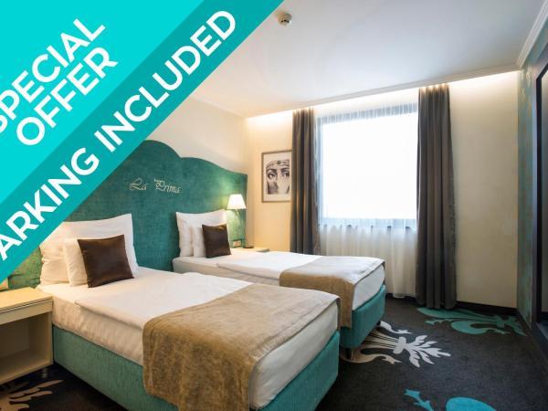 La Prima Fashion Hotel Budapest : photo 2 de la chambre chambre double ou lits jumeaux - parking compris