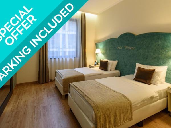 La Prima Fashion Hotel Budapest : photo 1 de la chambre chambre double ou lits jumeaux - parking compris