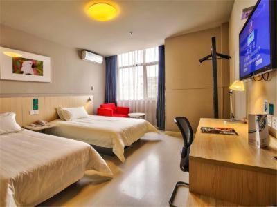 Jinjiang Inn Ningbo Airport Outlet Plaza : photo 1 de la chambre chambre lits jumeaux - a