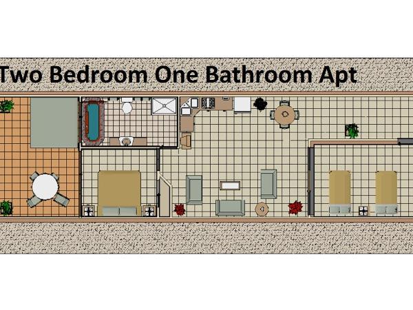 The Newport on Macrossan - Adults Only : photo 6 de la chambre appartement 2 chambres avec baignoire spa - 1 salle de bains