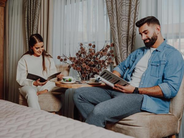 Serce Tatr Residence Zakopane - blisko Krupówek : photo 7 de la chambre chambre double de luxe avec baignoire spa 