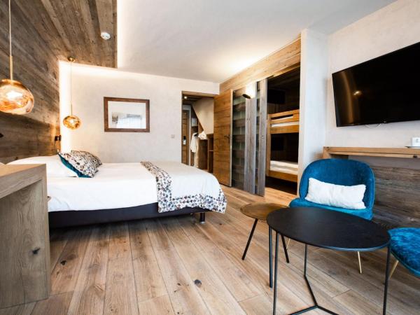 Hôtel Champs Fleuris Morzine : photo 1 de la chambre chambre familiale deluxe(2 adultes + 1 enfant)