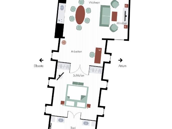 Bilderberg Bellevue Hotel Dresden : photo 8 de la chambre suite 1 chambre lit king-size deluxe