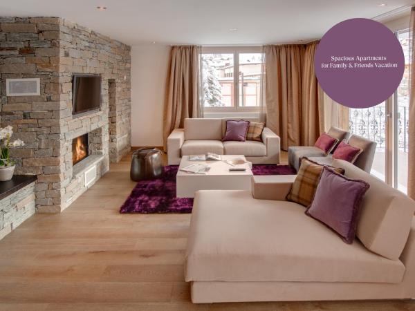 SchlossHotel Zermatt Active & CBD Spa Hotel : photo 3 de la chambre appartement deluxe (4 adultes)