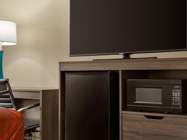 Super 8 by Wyndham San Antonio Airport North : photo 2 de la chambre chambre lit king-size - accessible aux personnes à mobilité réduite - non-fumeurs