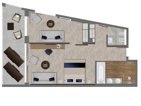 Luxury Hotel Riva : photo 8 de la chambre suite junior avec balcon - vue sur mer