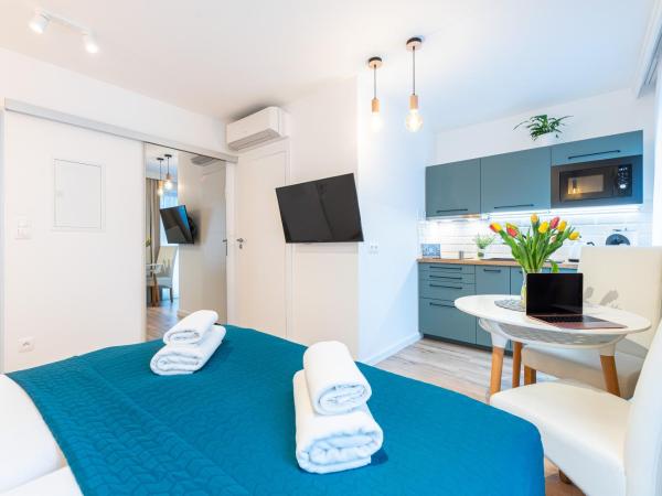 Lapwing Residence Sopot : photo 4 de la chambre studio lit king-size deluxe